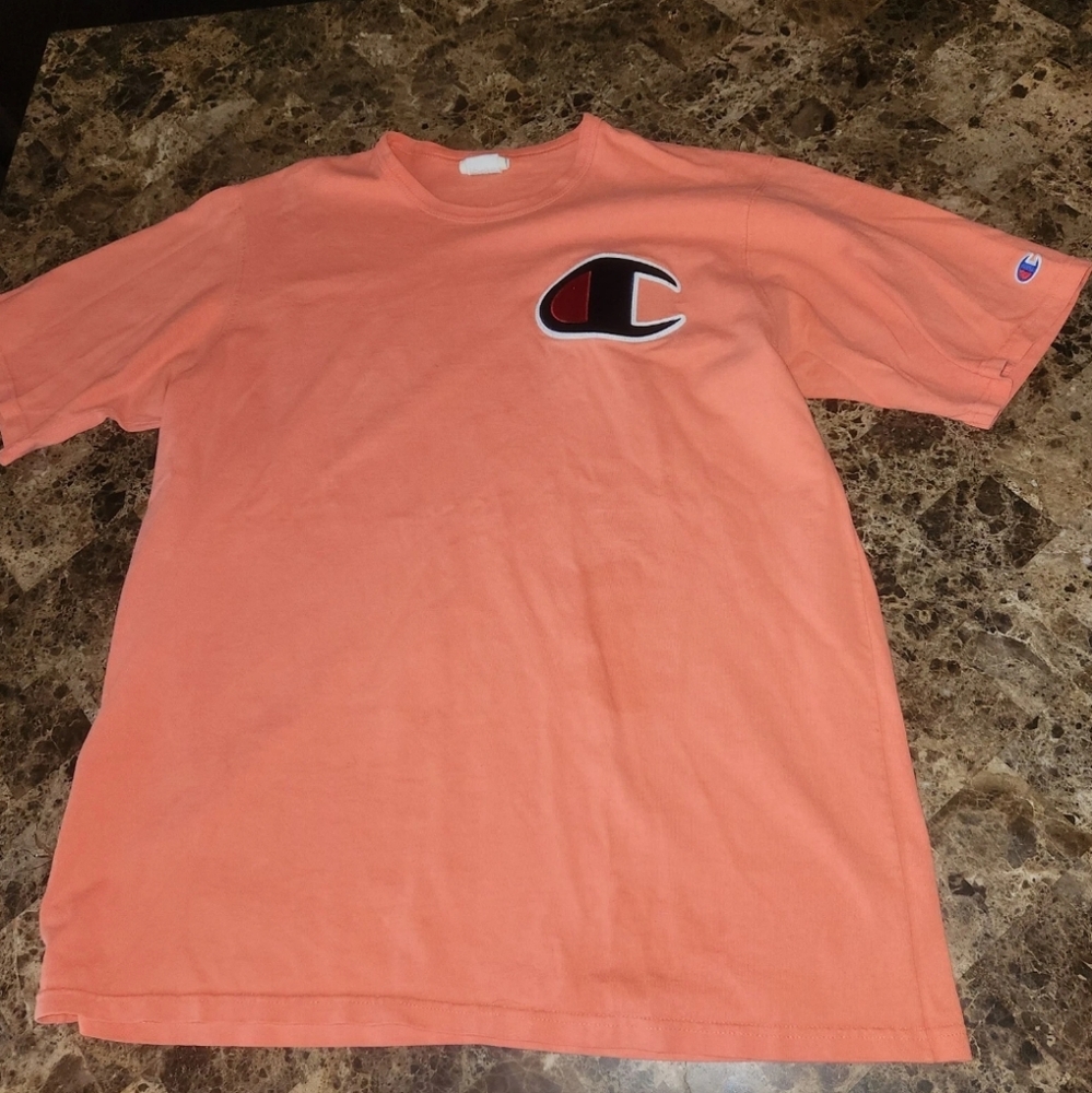 Reverse Weave Champion 90s 2XL Tee  Big C Orange